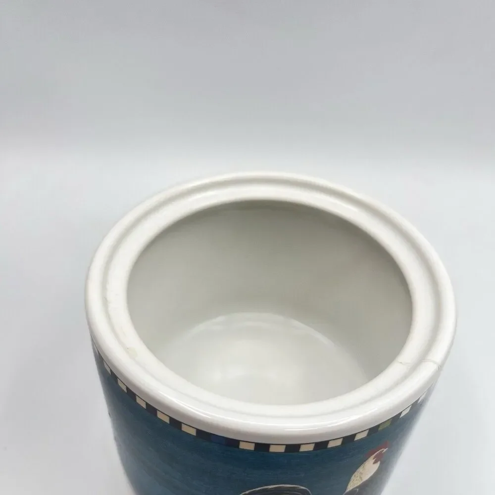 Sakura Rooster Warren Kimble 1999 Sugar Bowl with Lid